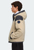 Mens Alberni Reversible Fleece Bomber Light Tan/Nocturne 7067M