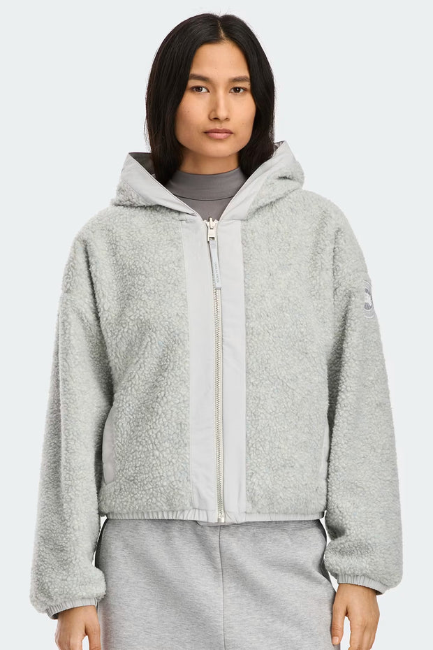 Womens Alberni Fleece Bomber Silverbirch Heather/ Silverbirch 7068W