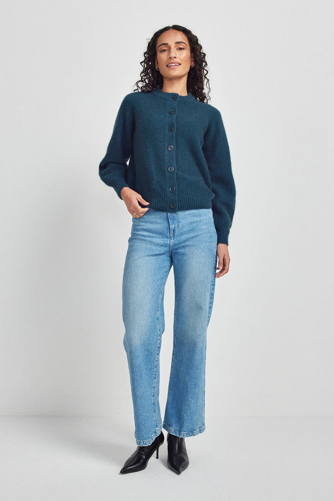 Womens Nyra Cardi Deep Teal 100223