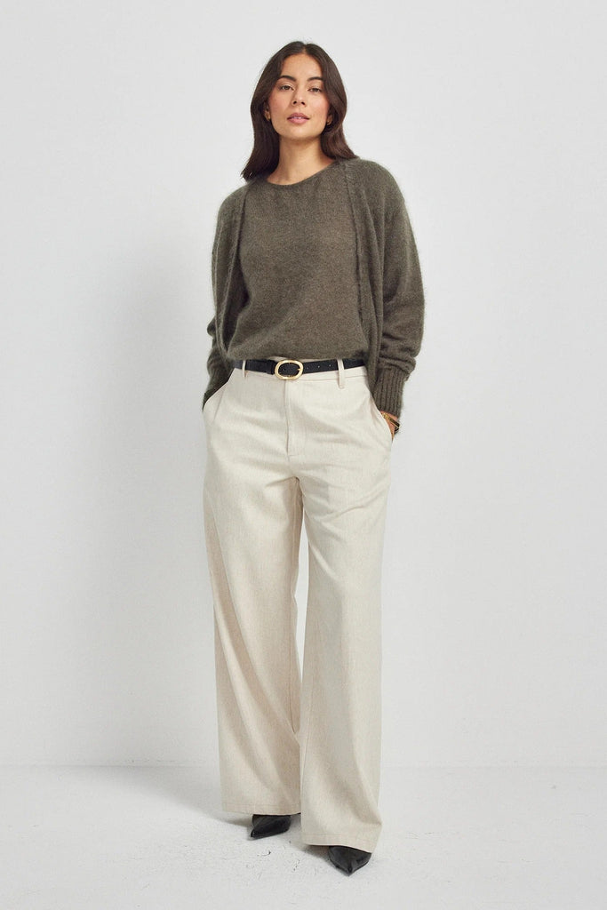 Womens Linden Cardi Olive Grove 100380