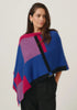 Womens Empress Poncho Dusty Blue/Lupin Multi 1677