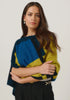 Womens Empress Poncho Golden Pearl/Peacock Multi 1677