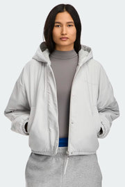 Womens Alberni Fleece Bomber Silverbirch Heather/ Silverbirch 7068W