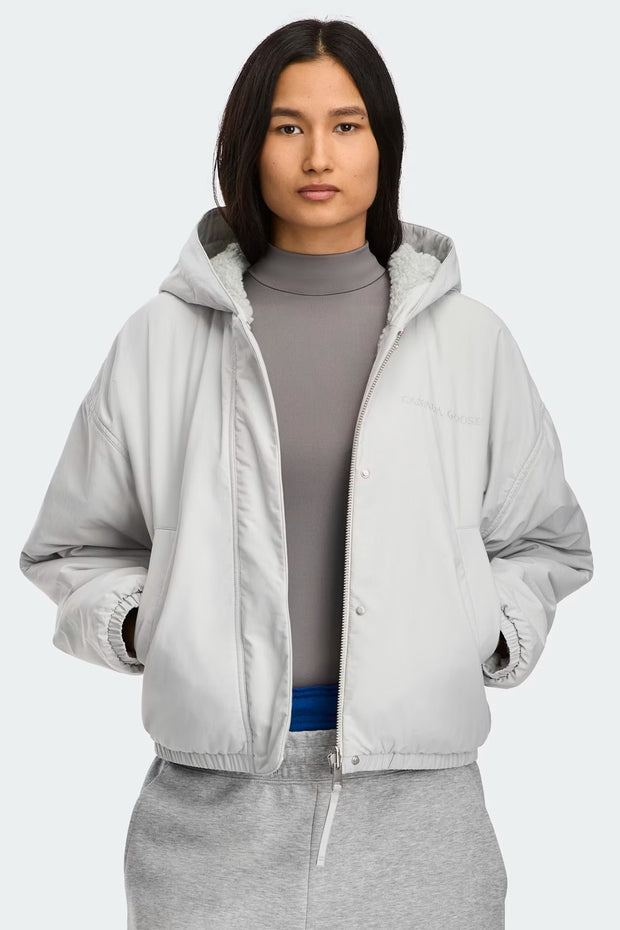 Womens Alberni Fleece Bomber Silverbirch Heather/ Silverbirch 7068W