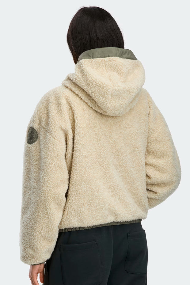 Womens Alberni Fleece Bomber Light Tan/ Smokey Sage 7068W