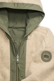 Womens Alberni Fleece Bomber Light Tan/ Smokey Sage 7068W
