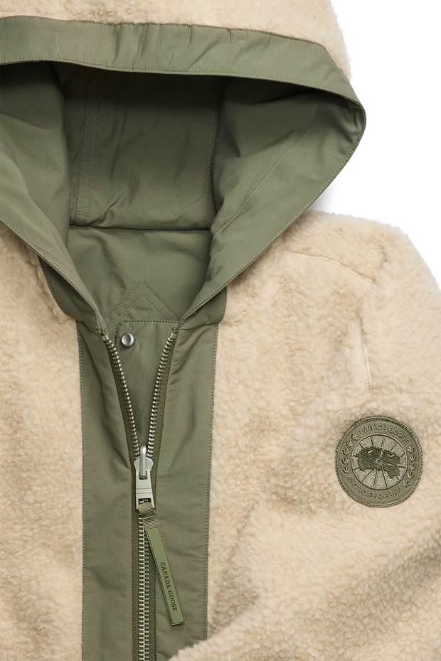 Womens Alberni Fleece Bomber Light Tan/ Smokey Sage 7068W