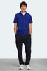 Mens Beckley Polo Tonal Label Azurite Blue 1600MT