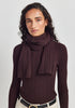Unisex Rib Merino Scarf Noirberry 0660