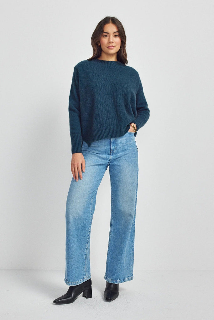 Womens Sofia Sweater  Deep Teal 100073