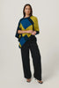 Womens Empress Poncho Golden Pearl/Peacock Multi 1677