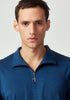 Mens Pua Zip Shirt  Deep Lake 9379