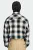 Mens OAlbion Long Sleeve Shirt Dorset Plaid Grey Green 7391M