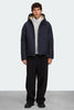 Mens Alberni Reversible Fleece Bomber Light Tan/Nocturne 7067M