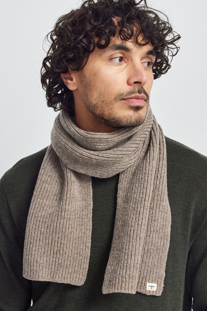 Unisex Natural Scarf Totara/Cobblestone 0655