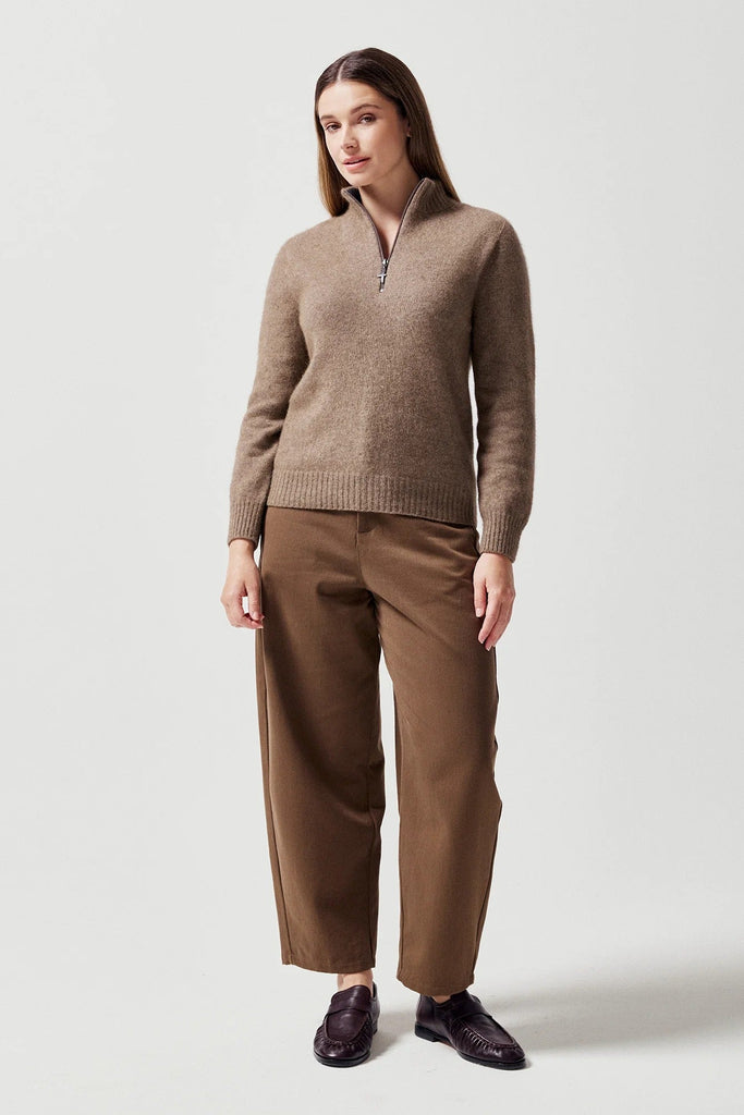 Womens Tidal Half Zip Wheat/Slate 100500