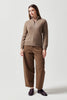 Womens Tidal Half Zip Wheat/Slate 100500