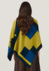 Womens Empress Poncho Golden Pearl/Peacock Multi 1677