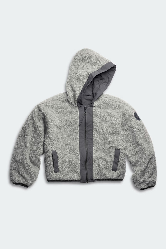Womens Alberni Fleece Bomber Stratus Grey/Anchor Grey 7068W