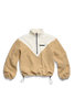 Womens Tayen Colour Block Fleece Quarter Zip Bone/Timbersand 7239W