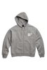 Mens Rove Globe Relaxed Full Zip Stone Heather 1476M3