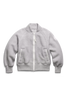 Womens Sierra Fleece Bomber White Label Silverbirch Heather 7224WW