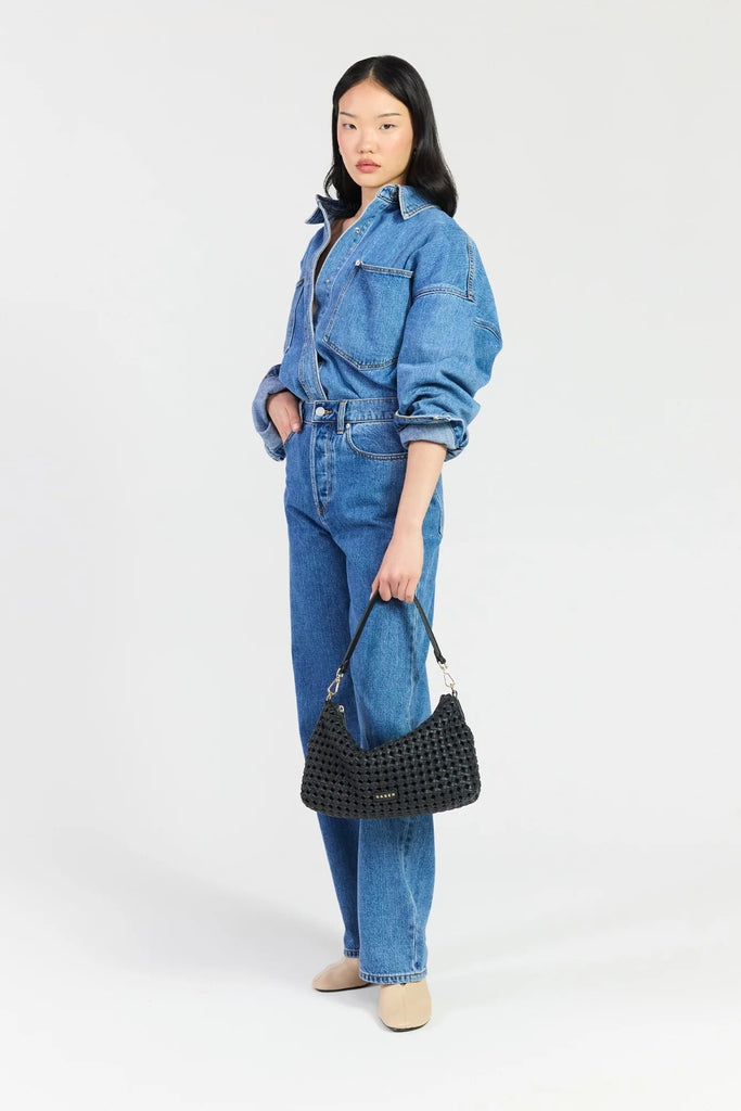 Claudia Crossbody Black Braid