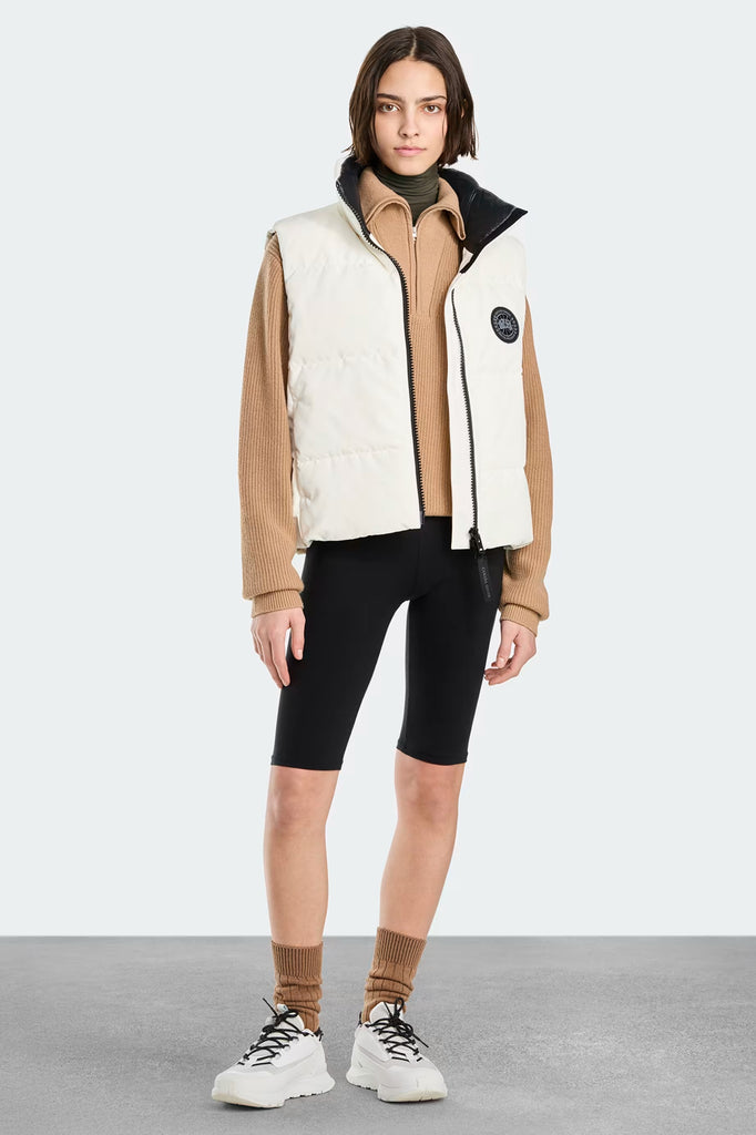 Womens Grandview Cropped Vest Black Label North Star White 2267WB