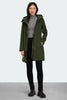 Womens Cardero Rain Jacket Black Disc Moss Khaki 5636WB