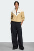 Womens Tayen Colour Block Fleece Quarter Zip Bone/Timbersand 7239W