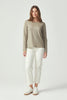 Womens Essential Crew Matcha 6874