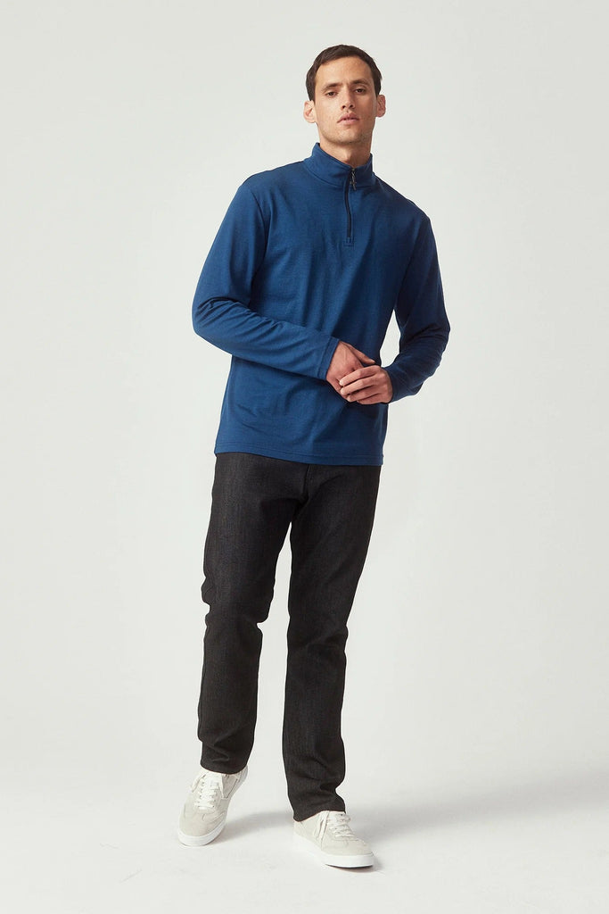 Mens Pua Zip Shirt  Deep Lake 9379