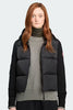 Womens HyBridge® Wide Quilt Knit Hoody Black  6507W