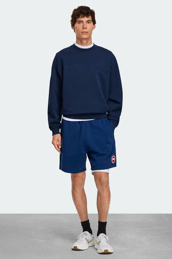 Mens Rove Crew Embroidered Oxford Navy 1286M2