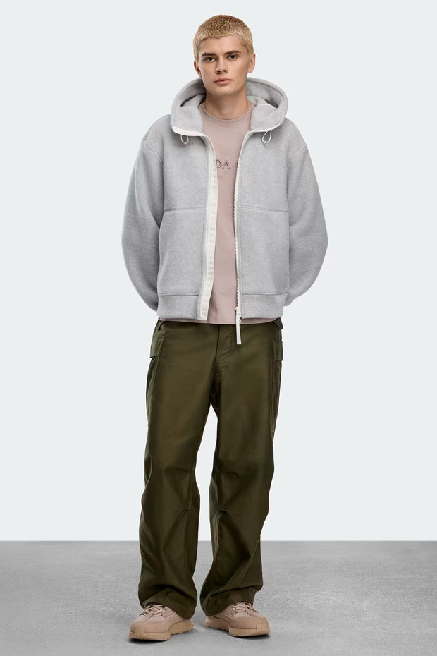Mens Chilliwack Fleece Bomber Black Label Silverbirch Heather  7220MW