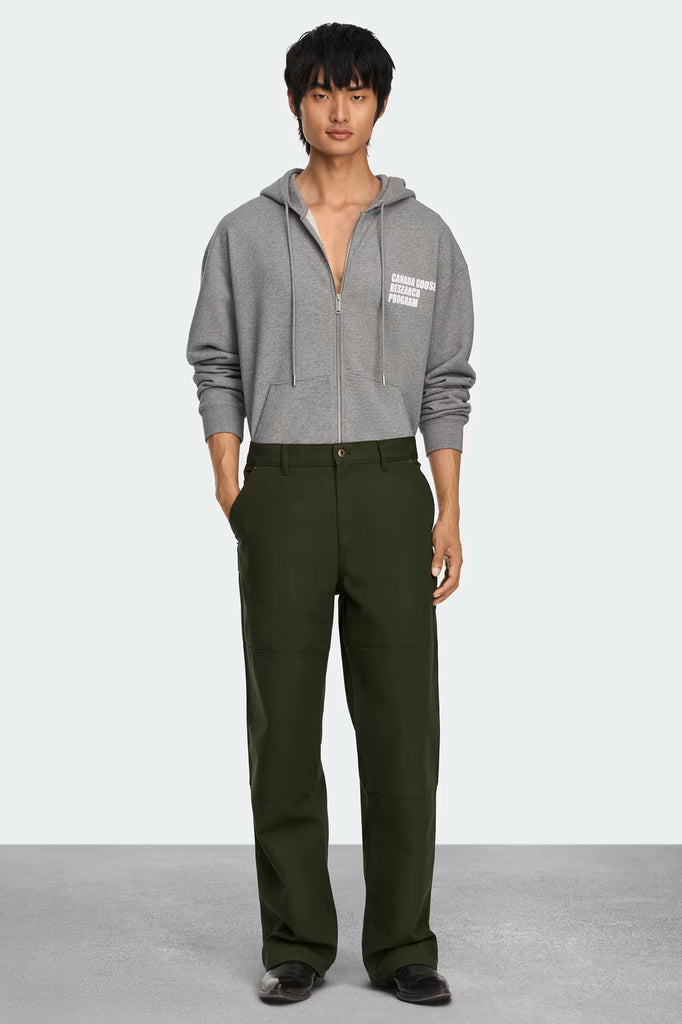 Mens Rove Globe Relaxed Full Zip Stone Heather 1476M3