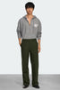 Mens Rove Globe Relaxed Full Zip Stone Heather 1476M3