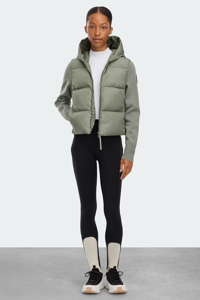Womens HyBridge® Wide Quilt Knit Hoody Sagebrush 6507WT