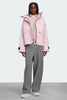 Womens Tofino Rain Jacket Black Disc Bloom Pink 5632WB
