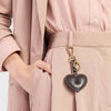 Charm Key Ring Black Heart
