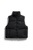 Womens Fallon Puffer Vest Tonal Disc Black 1754WT