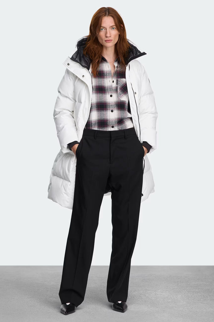 Womens Louise Parka Black Disc Optic White 1720WB