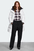 Womens Louise Parka Black Disc Optic White 1720WB