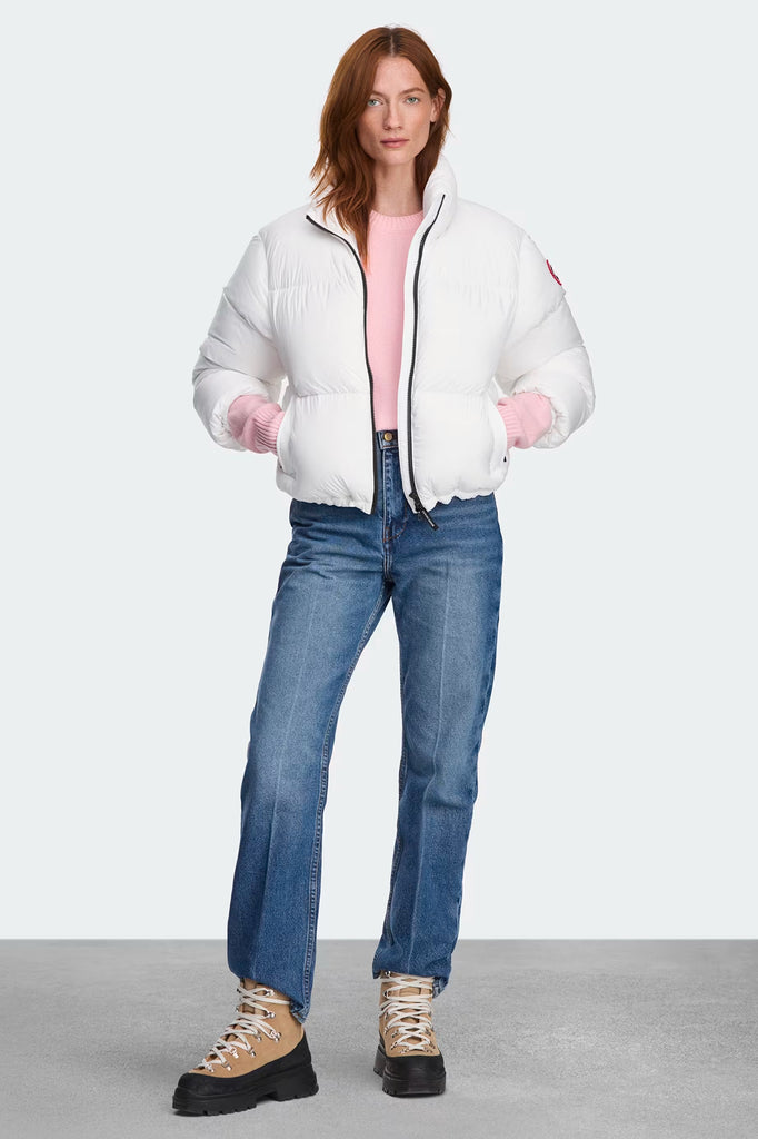 Womens Fallon Puffer Jacket Optic White  1726W