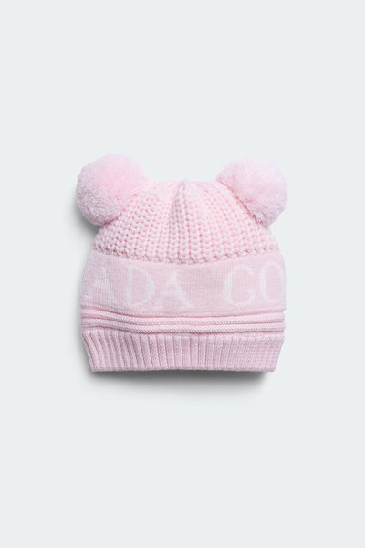 Baby Double Pom Hat 0-24 Months  Soft Pink 6942B