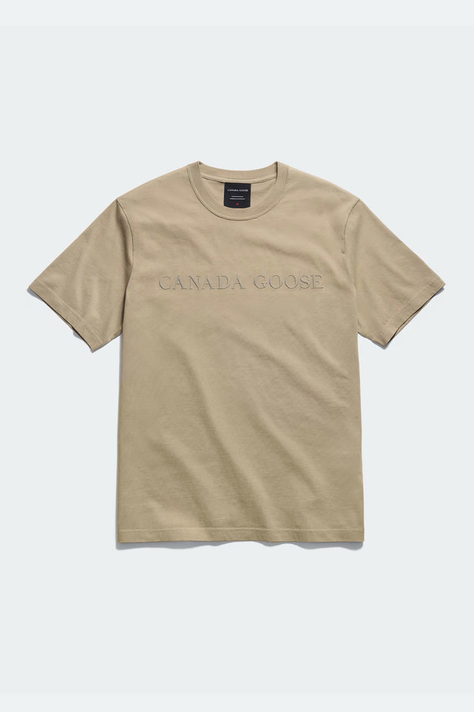 Mens Ocra Embroidered T-Shirt Military Tan 1340M1