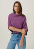 Womens Two Tone Poncho Lilac/Sate 1623
