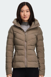 Womens Clair Jacket Tonal Disc Taupe Grey 2332WT