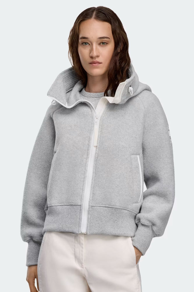 Womens Chilliwack Bomber Kind Fleece White Label Silverbirch Heather 7102WW