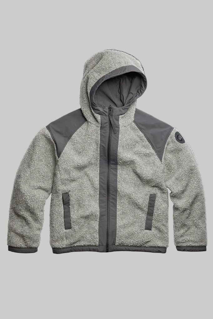 Mens Alberni Reversible Fleece Bomber Stratus Grey/Anchor Grey 7067M